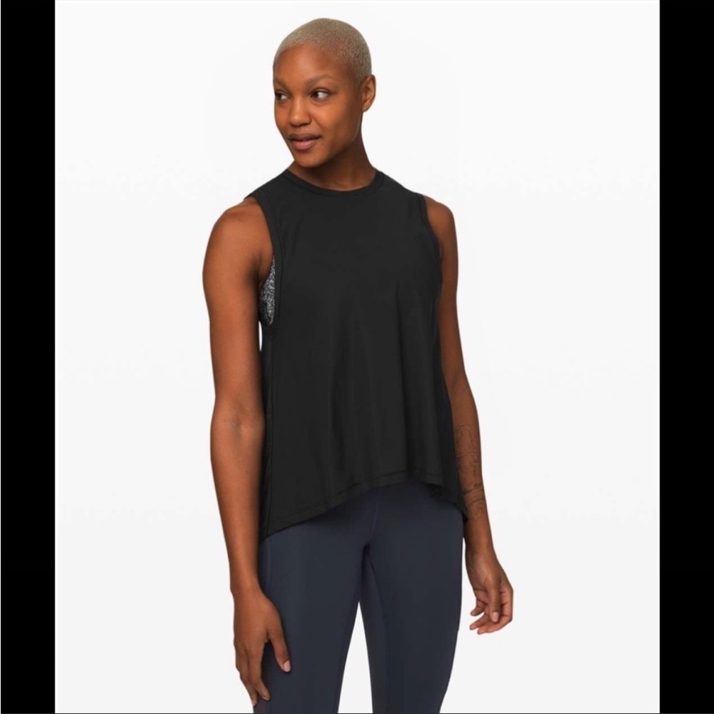 Lululemon In the Open Tank in Black Size 10